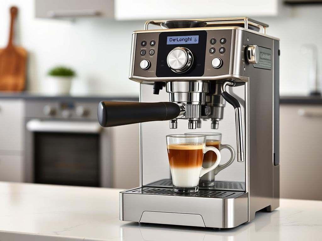 De'Longhi La Specialista Arte espresso machine with built-in grinder and tamping station De'Longhi La Specialista Arte espresso machine with built-in grinder and tamping station
