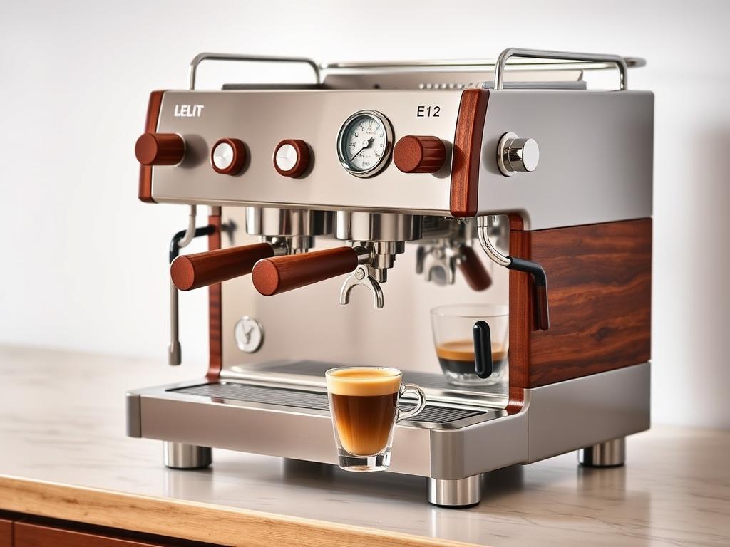 Lelit Mara X espresso machine with wooden accents and heat exchanger system Lelit Mara X espresso machine with wooden accents and heat exchanger system